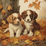 Autumn Puppy dog