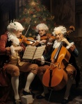 Трио музыкантов классической эпохи