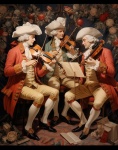 Трио музыкантов классической эпохи