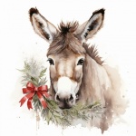 Arte do burro de Natal