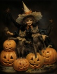 Vintage Child Witch Costume