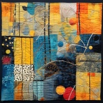 Abstract quilt art background