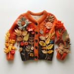 Knitted autumn sweater