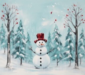 Christmas Winter snowman