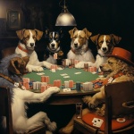 Hundar som spelar pokerkonst