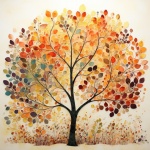 Beautiful Fall Foliage Tree Art