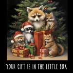 Woodland Animals karácsonyi kártya