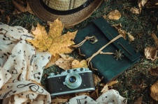 Retro fotoaparát, podzim, ročník