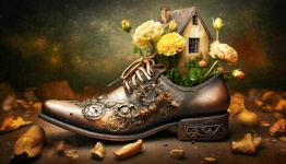 Shoe, Fantasy, Flora, Background