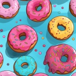 Nahtlose Donuts-Illustration