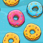Nahtlose Donuts-Illustration