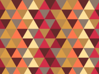 Warm Retro Colour Triangle Design