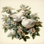 Календарь с белыми голубями