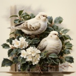 Календарь с белыми голубями