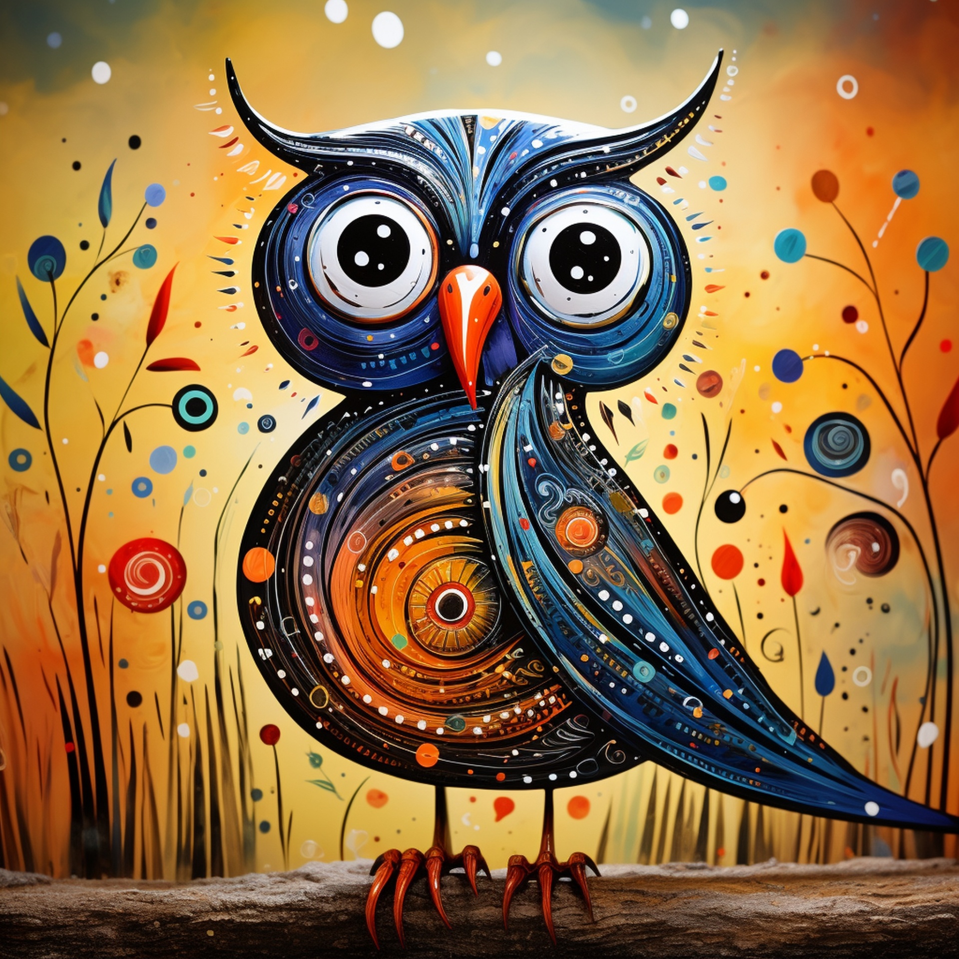 Abstract Owl Bird Art Free Stock Photo - Public Domain Pictures