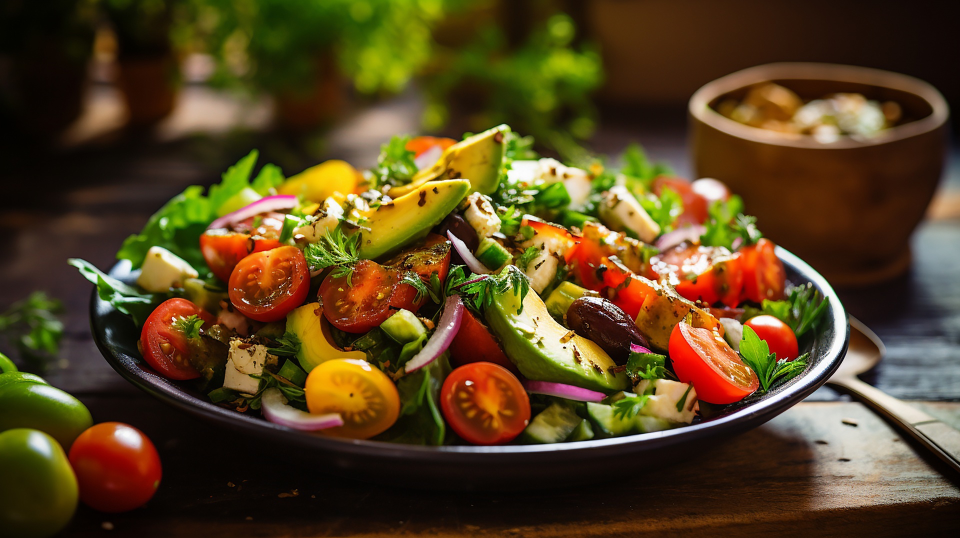 Healthy Salad On The Table Free Stock Photo - Public Domain Pictures