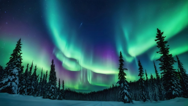 Aurora Borealis Sky Landscape Free Stock Photo - Public Domain Pictures