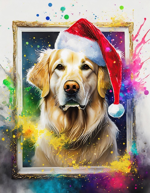 Dog, Golden Retriever, Christmas Day Free Stock Photo - Public Domain ...