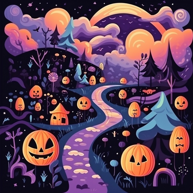 Halloween Cartoon Doodle Art Free Stock Photo - Public Domain Pictures