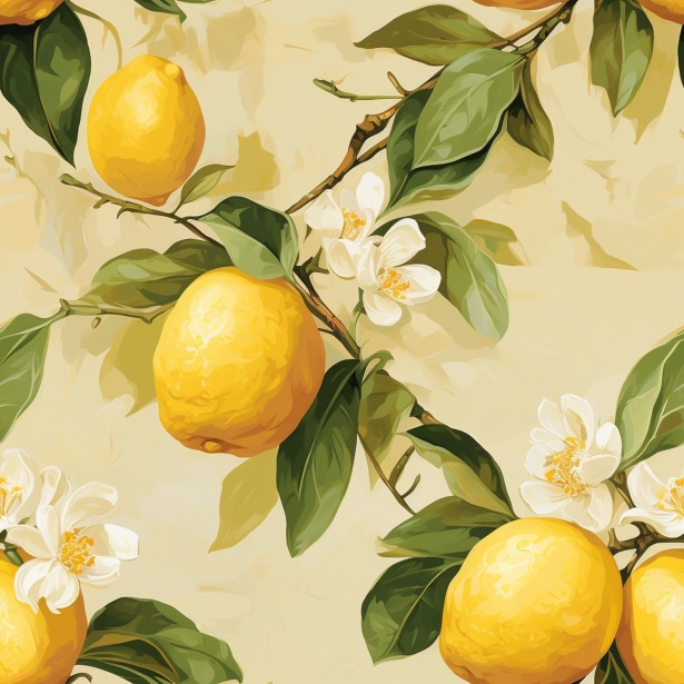Seamless Lemons Background Free Stock Photo - Public Domain Pictures