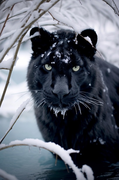 The Snow Panther 2 Free Stock Photo - Public Domain Pictures