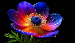 Flower, anemone, background