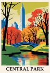 Central Park Travel Poster