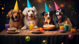 Petrecere de aniversare a câinilor