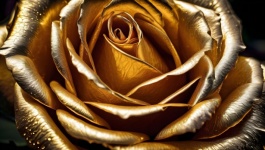 Golden flower blossom rose