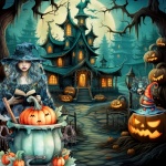 Vrăjitoare de noapte de Halloween