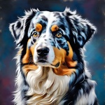 Dog Australian Shepherd Art