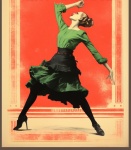 Vintage Vaudeville Woman Dancer