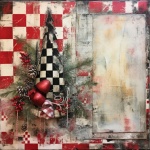 Abstract Grunge Christmas Paper