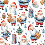 Santa claus Seamless Pattern