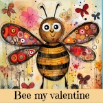 Arte de San Valentín de abejorro