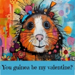 Guinea Pig Valentine Art