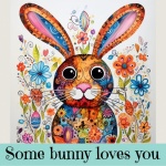Bunny Rabbit Valentine Art