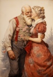 Mr. and Mrs. Santa Claus Art