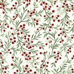Seamless Christmas Berry Pattern