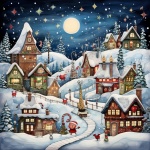 Villaggio di Natale Inverno Art