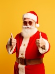 Santa Claus With Thumbs Up