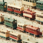Zabawka pociągów wzór