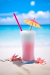 Tropical Drink On The Beach