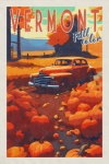 Vermont Fall Travel Poster