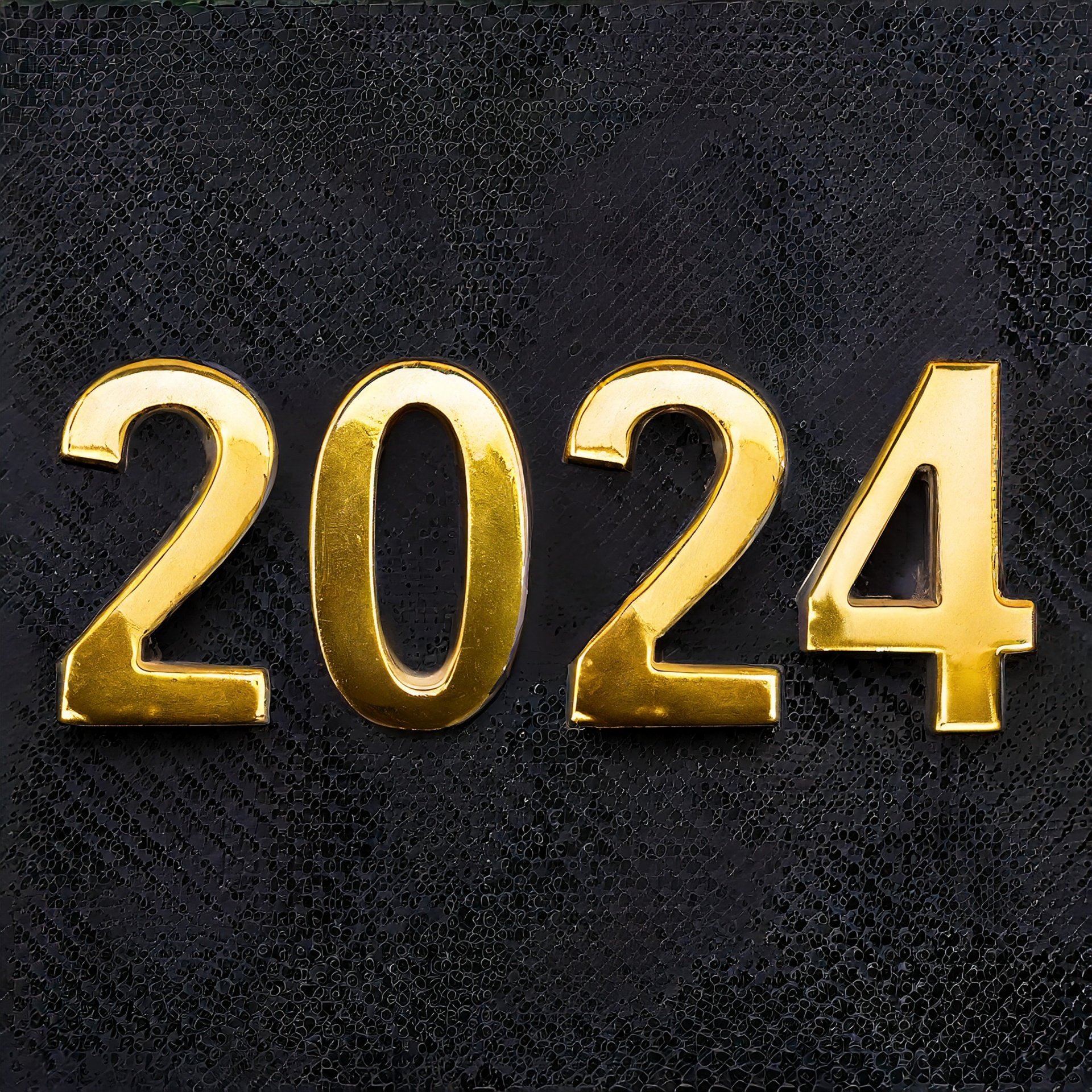 Chiffres, 2024, Nouvel An, en 3D Photo stock libre - Public Domain Pictures