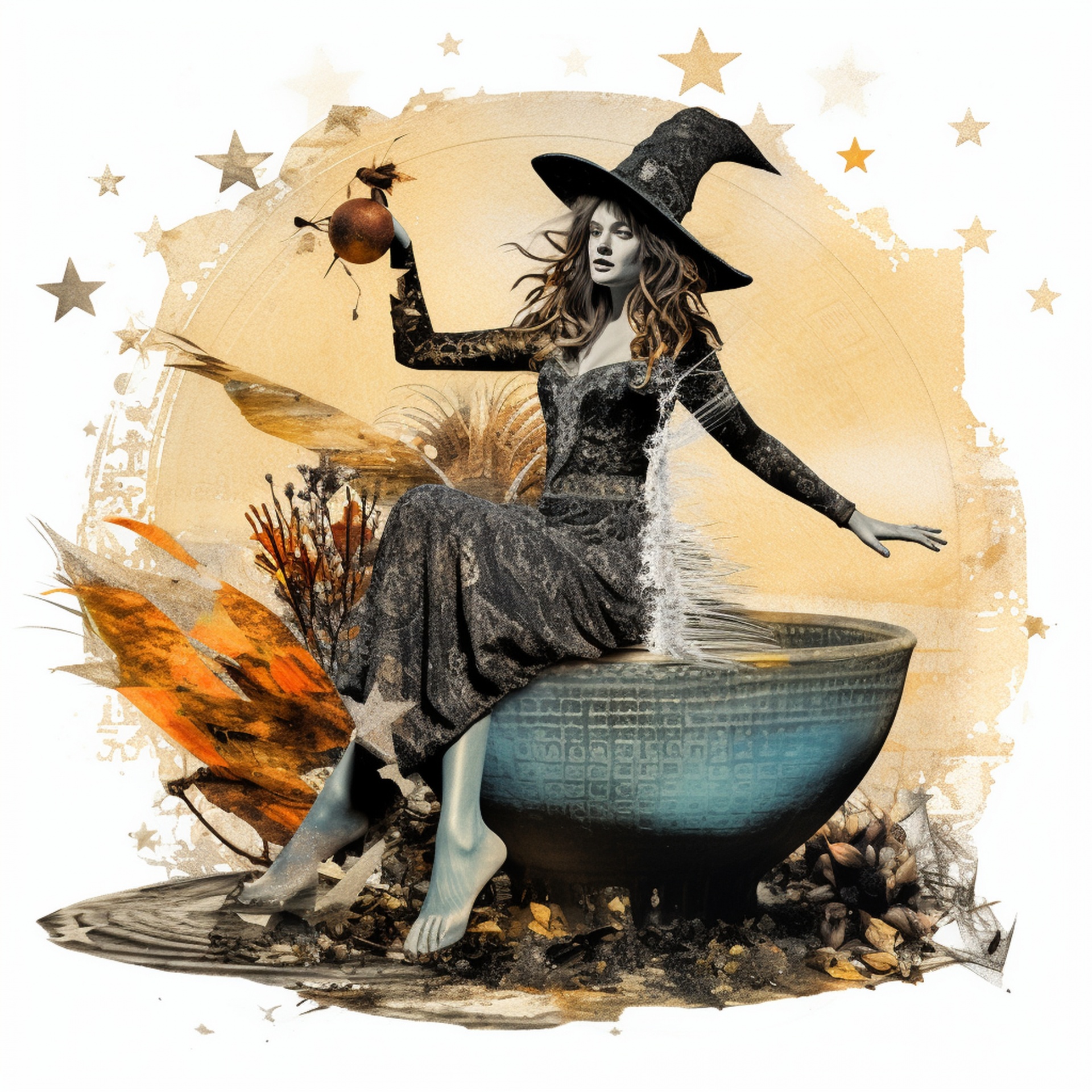 Halloween Witch Art Free Stock Photo - Public Domain Pictures