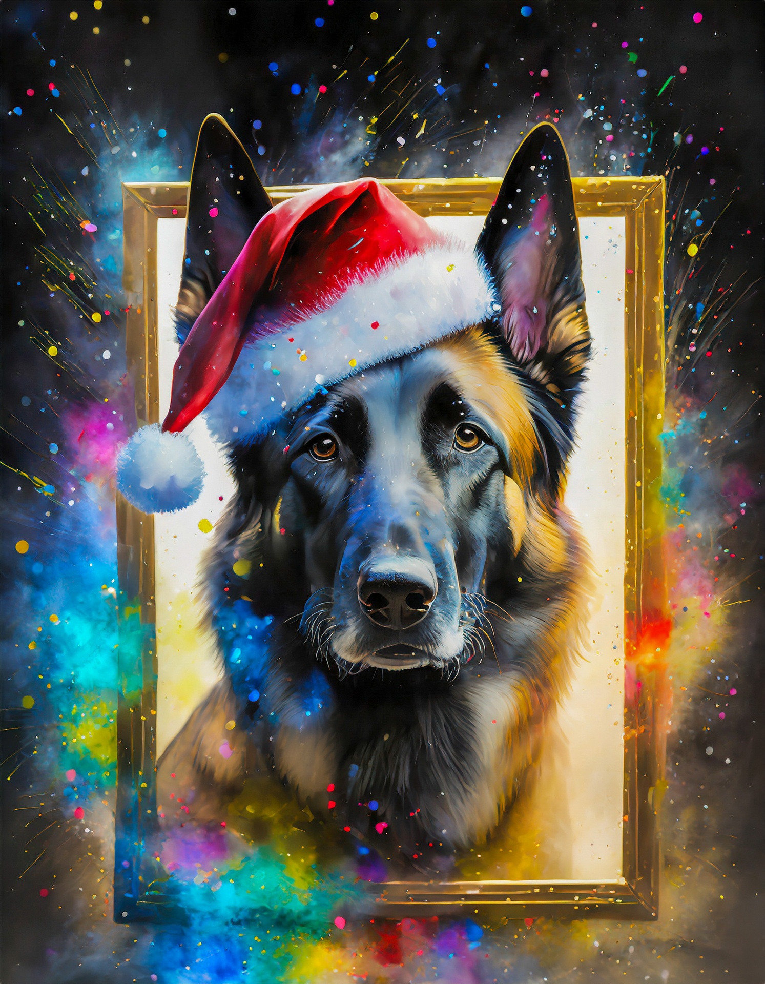 Dog, Belgian Shepherd, Christmas Day Free Stock Photo - Public Domain ...