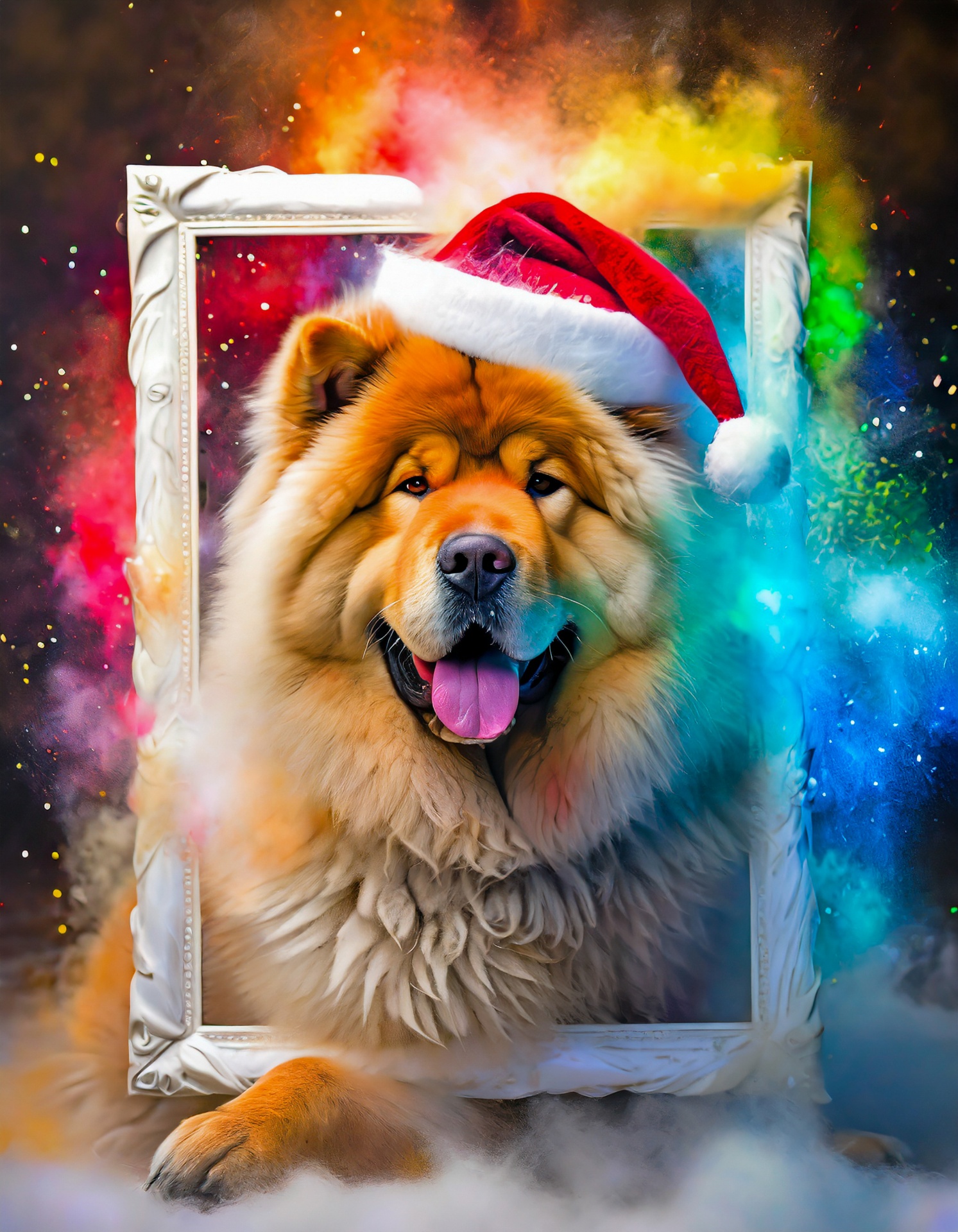 Dog, Chow Chow, Christmas Day Free Stock Photo - Public Domain Pictures