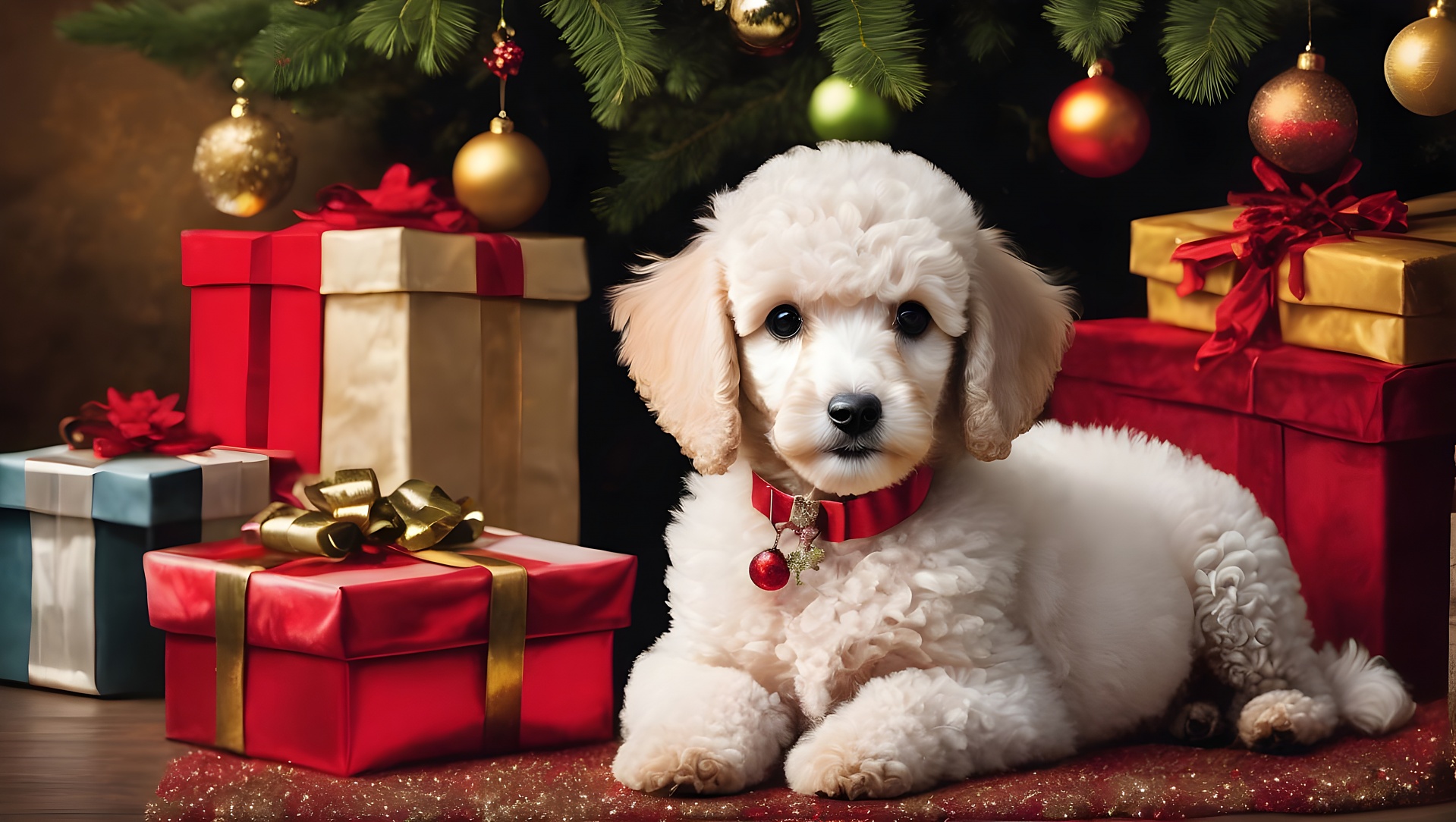 dog-poodle-christmas-card-free-stock-photo-public-domain-pictures