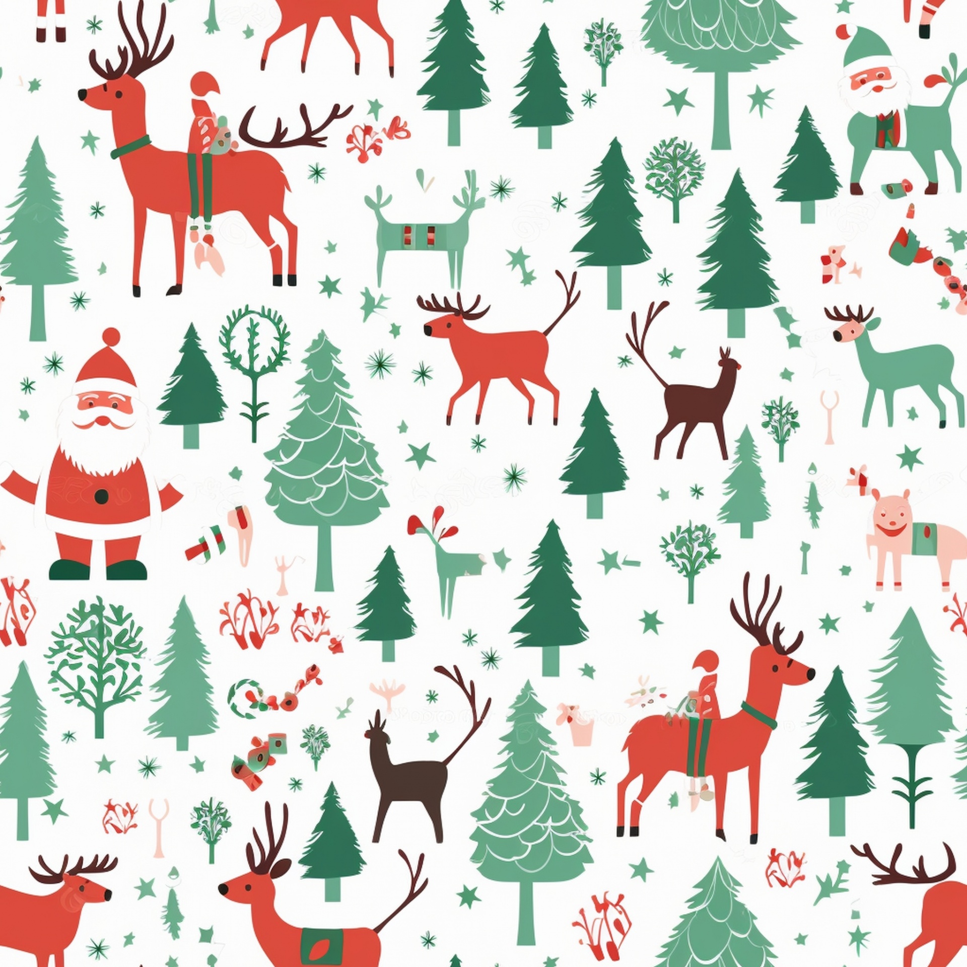 Christmas Santa Pattern Paper Free Stock Photo - Public Domain Pictures